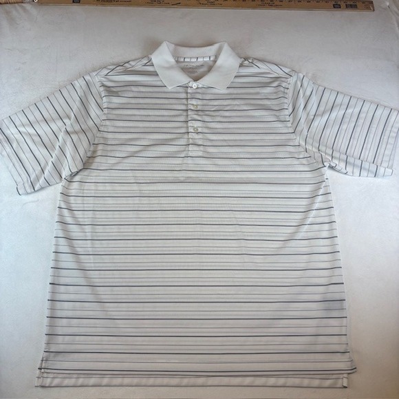 Nicklaus Golf Polo Lot of 2 Men's Shirts Striped Moisture Wicking Athletic Large - Picture 3 of 15